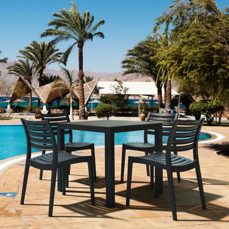 Table De Jardin*Ares Table de terrasse carrée en résine