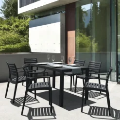 Table De Jardin*Ares Table de terrasse rectangulaire en résine