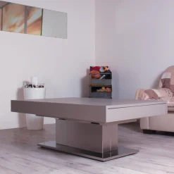 Altacom Table De Salon|Table Pour Petit Espace*Ares Wing Table modulable extensible réglable en hauteur en bois et métal
