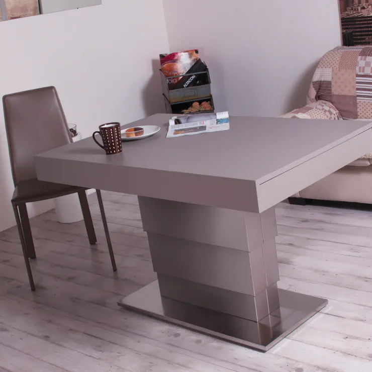 Altacom Table De Salon|Table Pour Petit Espace*Ares Wing Table modulable extensible réglable en hauteur en bois et métal