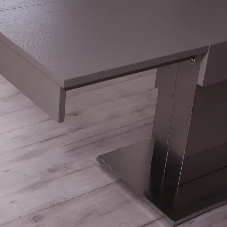 Altacom Table De Salon|Table Pour Petit Espace*Ares Wing Table modulable extensible réglable en hauteur en bois et métal