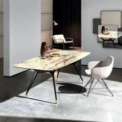 Sovet Italia Table De Salle à Manger*Arkos Sovet® Table design rectangulaire en céramique fabriquée en Italie