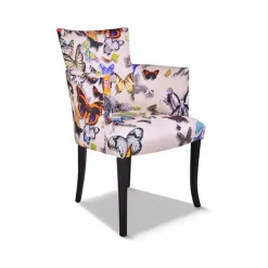Paget Chaise De Salle à Manger|Fauteuil De Salon*Armand Fauteuil Art déco en tissu fabriqué en France