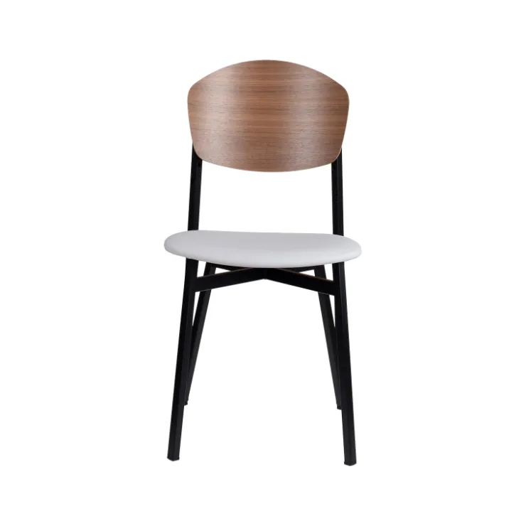 Carrier Chaise De Salle à Manger|Chaise Salon*Artémis ® Chaise design française assise en synthétique, dossier bois et pieds en métal