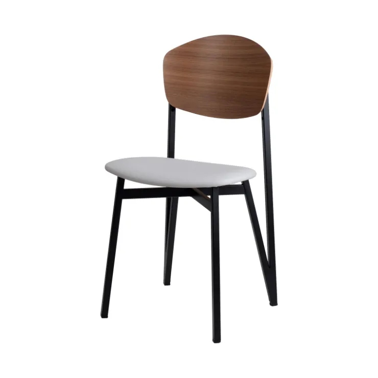 Carrier Chaise De Salle à Manger|Chaise Salon*Artémis ® Chaise design française assise en synthétique, dossier bois et pieds en métal