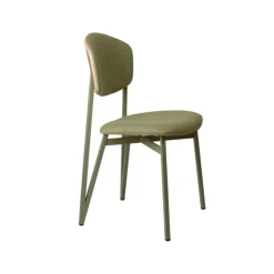 Carrier Chaise De Salle à Manger|Chaise Salon*Artémis ® Chaise design française assise et dossier en tissu avec dos bois et pieds en métal
