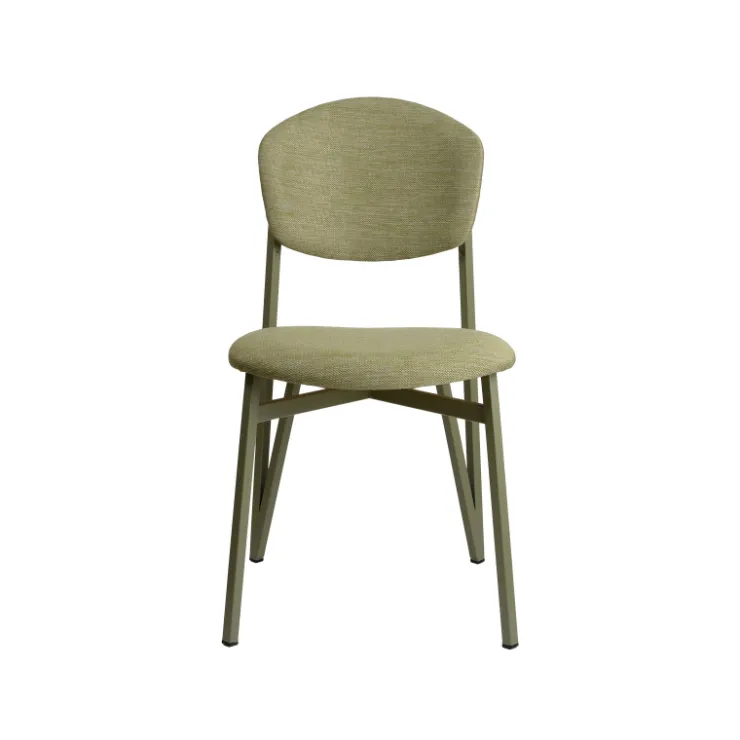 Carrier Chaise De Salle à Manger|Chaise Salon*Artémis ® Chaise design française assise et dossier en tissu avec dos bois et pieds en métal
