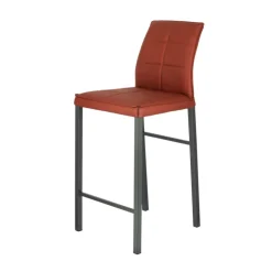 Europea Tabouret Snack (assise +/- 65 Cm)|Tabouret De Bar (assise +/- 80 Cm)*Atlanta Tabouret snack italien en synthétique avec pieds en métal