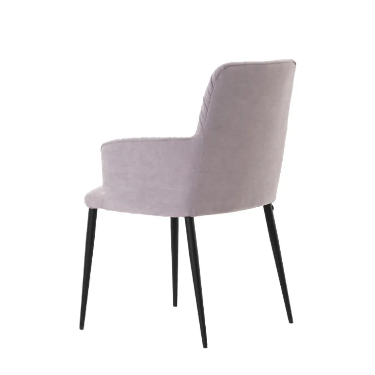 Mobitec Chaise De Salle à Manger|Chaise Salon*Aura ® Chaise avec accoudoirs moderne tissu et pieds en métal