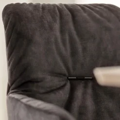 Mobitec Chaise De Salle à Manger|Chaise Salon*Aura ® Chaise avec accoudoirs moderne tissu et pieds en métal