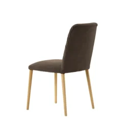 Mobitec Chaise Salon|Chaise De Salle à Manger*Aura ® Chaise style cocooning en tissu et pieds bois