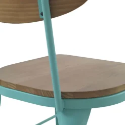 Jayso Chaise De Cuisine|Chaise De Salle à Manger*Austin Chaise industrielle vintage en bois et métal