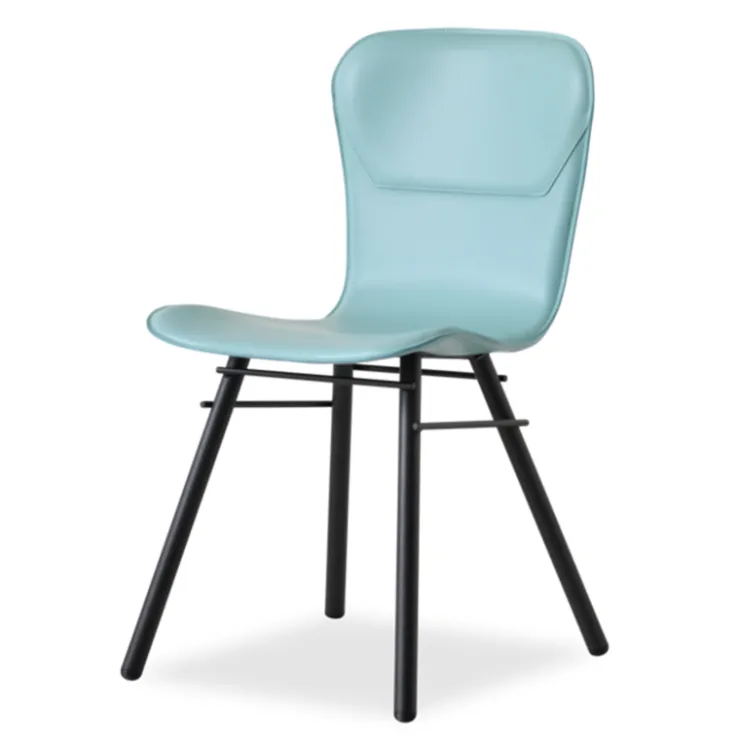 Airnova Chaise De Salle à Manger|Chaise Salon*Avenue Chaise rétro design en croûte de cuir et métal