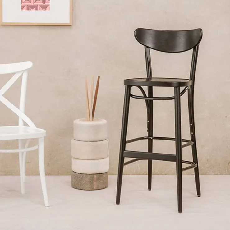 Ton Tabouret De Bar (assise +/- 80 Cm)*Banana ® Tabouret de bar bistrot en bois