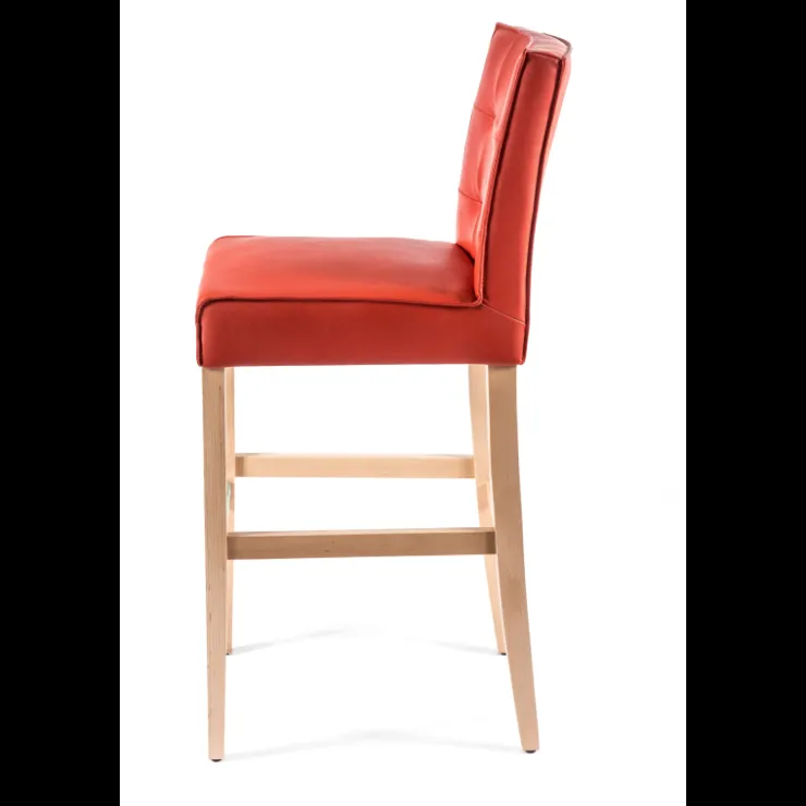 Sessio Tabouret De Bar (assise +/- 80 Cm)*BarCarpe 2 Tabouret de bar matelassé en synthétique et bois
