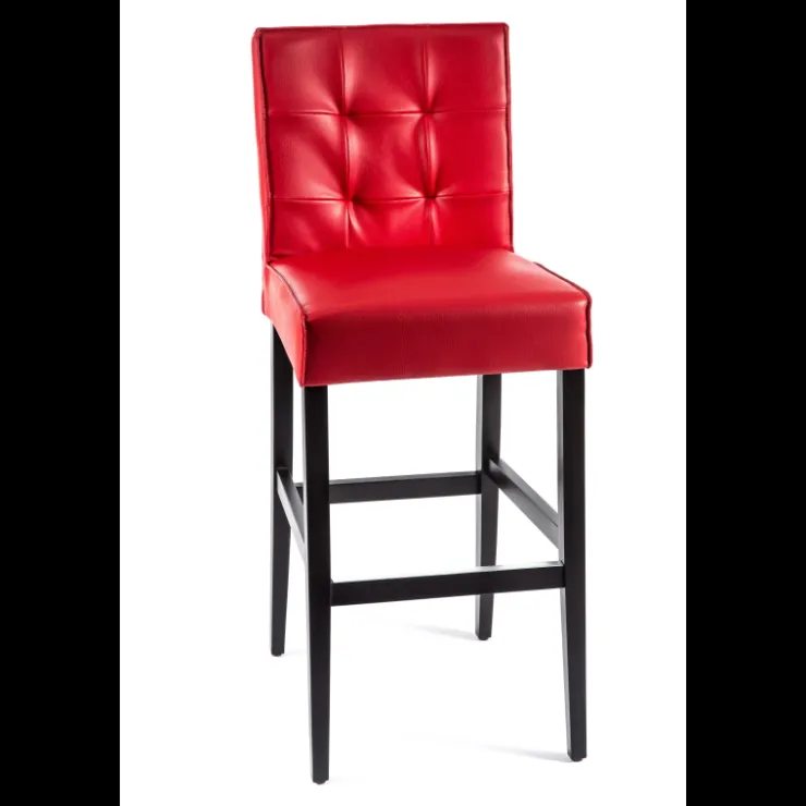 Sessio Tabouret De Bar (assise +/- 80 Cm)*BarCarpe 2 Tabouret de bar matelassé en synthétique et bois