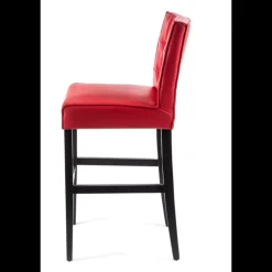 Sessio Tabouret De Bar (assise +/- 80 Cm)*BarCarpe 2 Tabouret de bar matelassé en synthétique et bois