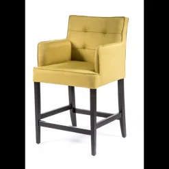 Sessio Tabouret Snack (assise +/- 65 Cm)|Tabouret De Bar (assise +/- 80 Cm)*BarDiem 2 Tabouret snack en tissu matelassé avec accoudoirs