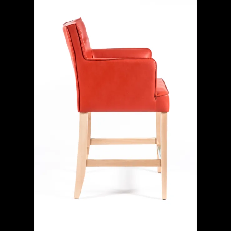 Sessio Tabouret Snack (assise +/- 65 Cm)|Tabouret De Bar (assise +/- 80 Cm)*BarDiem 2 Tabouret snack matelassé avec accoudoirs