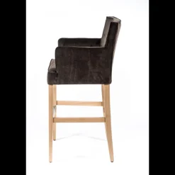 Sessio Tabouret De Bar (assise +/- 80 Cm)*BarDiem Tabouret bar contemporain en tissu et bois