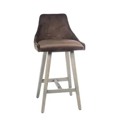 Sessio Tabouret Snack (assise +/- 65 Cm)|Tabouret De Bar (assise +/- 80 Cm)*BarLars line Tabouret snack moderne coque tissu dos matelassé