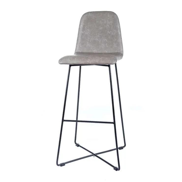 Sessio Tabouret De Bar (assise +/- 80 Cm)*BarPandora diamant Tabouret de bar design scandinave avec pieds filaires noirs