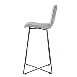 Sessio Tabouret De Bar (assise +/- 80 Cm)*BarPandora diamant Tabouret de bar design scandinave avec pieds filaires noirs
