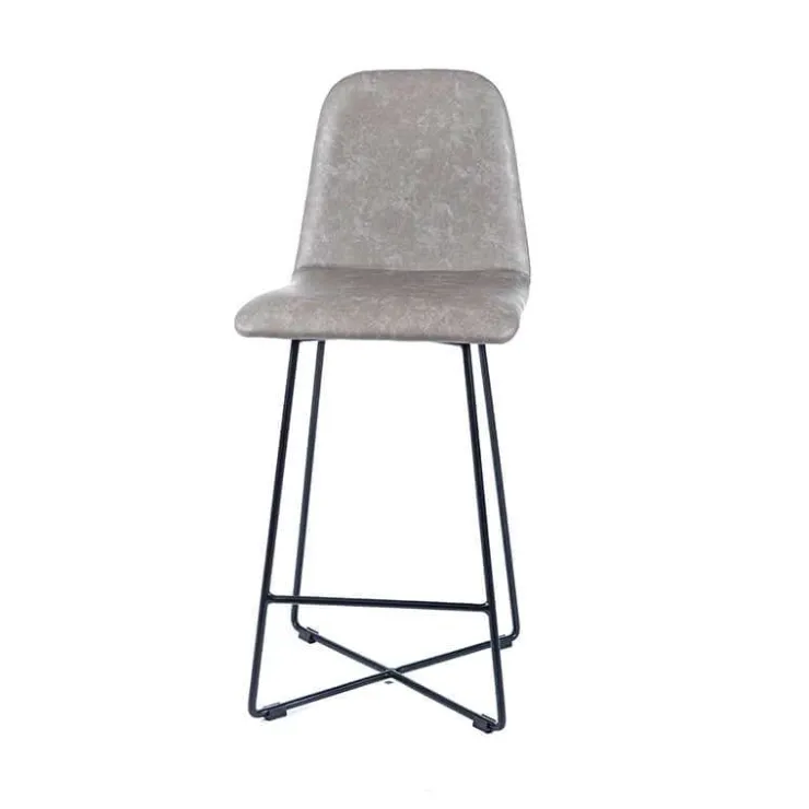 Sessio Tabouret Snack (assise +/- 65 Cm)|Tabouret De Bar (assise +/- 80 Cm)*BarPandora diamant Tabouret snack design rembourré avec pieds filaires en métal noir