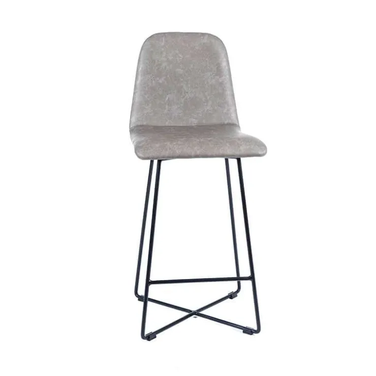 Sessio Tabouret Snack (assise +/- 65 Cm)|Tabouret De Bar (assise +/- 80 Cm)*BarPandora diamant Tabouret snack design rembourré avec pieds filaires en métal noir