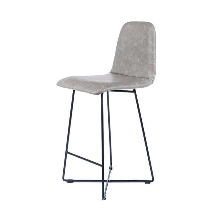 Sessio Tabouret Snack (assise +/- 65 Cm)|Tabouret De Bar (assise +/- 80 Cm)*BarPandora diamant Tabouret snack design rembourré avec pieds filaires en métal noir