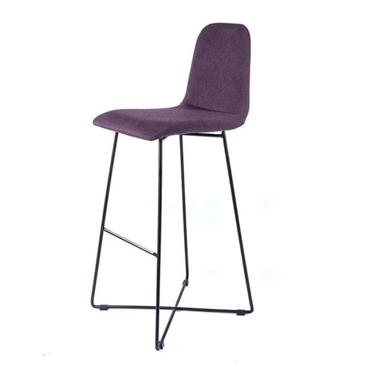 Sessio Tabouret De Bar (assise +/- 80 Cm)*BarPandora Tabouret de bar design en tissu avec pieds filaires en métal
