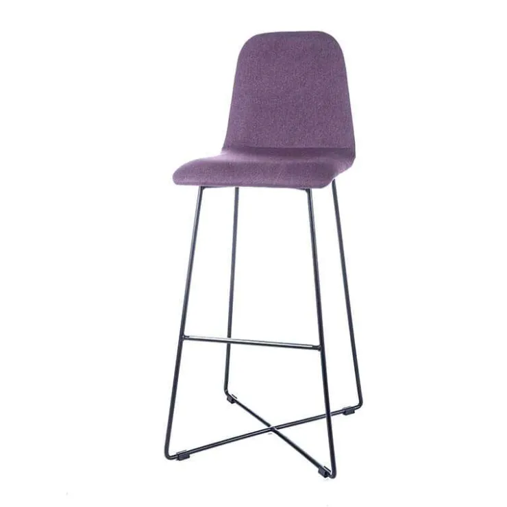Sessio Tabouret De Bar (assise +/- 80 Cm)*BarPandora Tabouret de bar design en tissu avec pieds filaires en métal