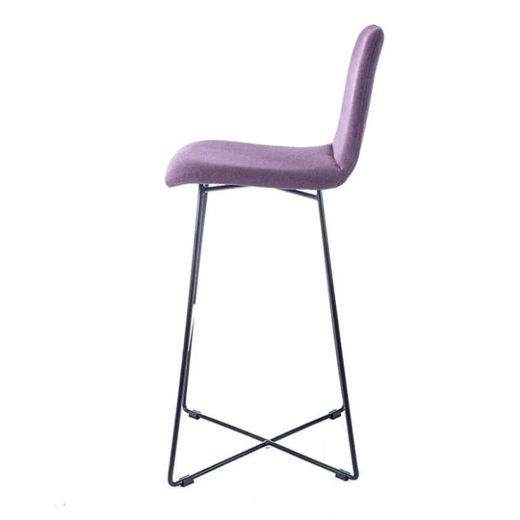 Sessio Tabouret De Bar (assise +/- 80 Cm)*BarPandora Tabouret de bar design en tissu avec pieds filaires en métal