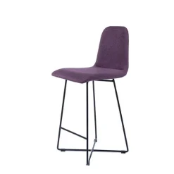 Sessio Tabouret Snack (assise +/- 65 Cm)|Tabouret De Bar (assise +/- 80 Cm)*BarPandora Tabouret snack scandinave en tissu avec pieds filaires en métal noir