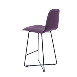 Sessio Tabouret Snack (assise +/- 65 Cm)|Tabouret De Bar (assise +/- 80 Cm)*BarPandora Tabouret snack scandinave en tissu avec pieds filaires en métal noir