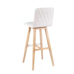 Sessio Tabouret De Bar (assise +/- 80 Cm)*BarPlaza diamant Tabouret de bar scandinave avec pieds en bois