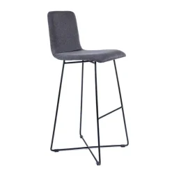 Sessio Tabouret De Bar (assise +/- 80 Cm)*BarPlaza Tabouret de bar scandinave en tissu avec pieds filaires en métal