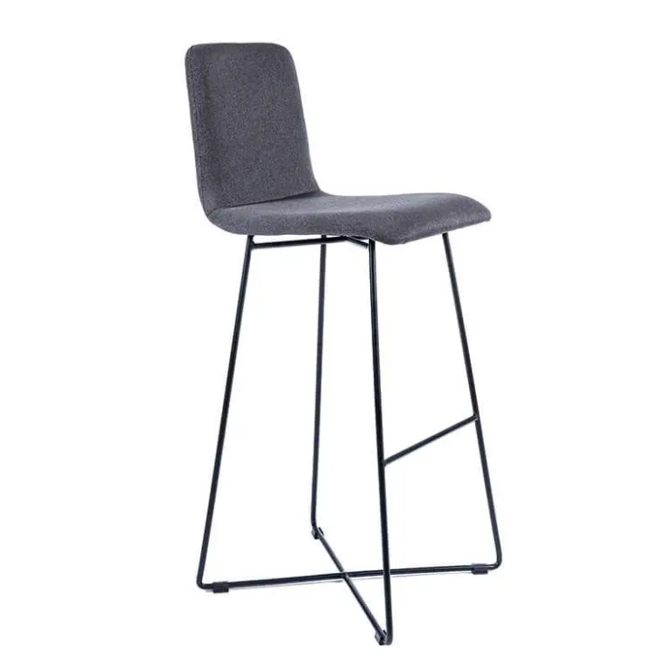 Sessio Tabouret De Bar (assise +/- 80 Cm)*BarPlaza Tabouret de bar scandinave en tissu avec pieds filaires en métal