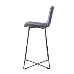 Sessio Tabouret De Bar (assise +/- 80 Cm)*BarPlaza Tabouret de bar scandinave en tissu avec pieds filaires en métal