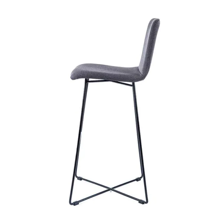 Sessio Tabouret De Bar (assise +/- 80 Cm)*BarPlaza Tabouret de bar scandinave en tissu avec pieds filaires en métal