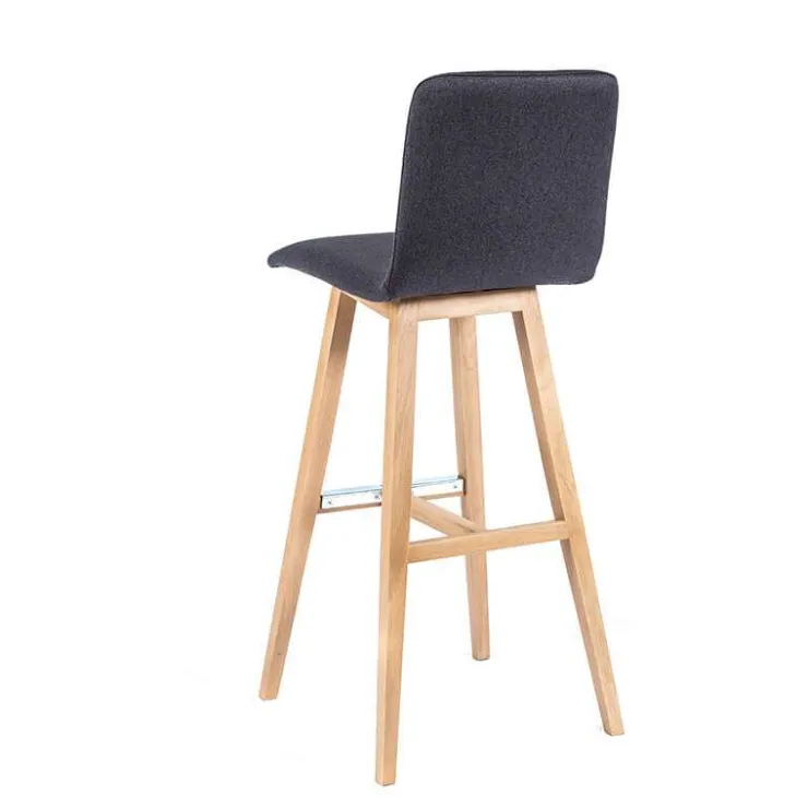 Sessio Tabouret De Bar (assise +/- 80 Cm)*BarPlaza Tabouret de bar scandinave en tissu avec pieds en bois