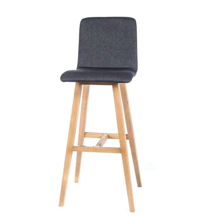 Sessio Tabouret De Bar (assise +/- 80 Cm)*BarPlaza Tabouret de bar scandinave en tissu avec pieds en bois