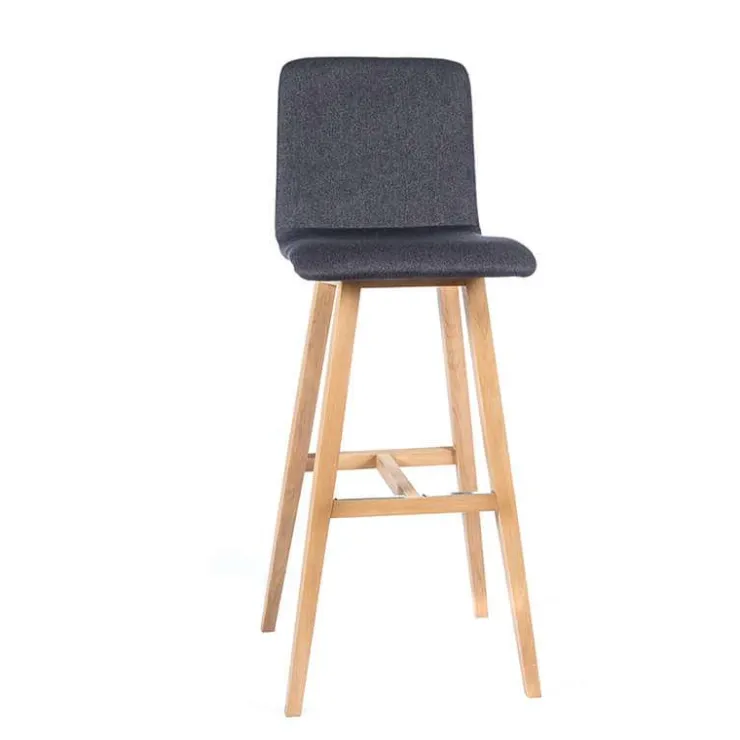 Sessio Tabouret De Bar (assise +/- 80 Cm)*BarPlaza Tabouret de bar scandinave en tissu avec pieds en bois