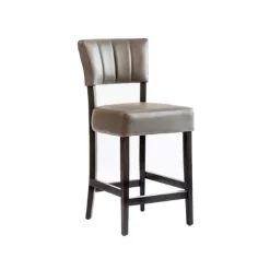 Sessio Tabouret Snack (assise +/- 65 Cm)|Tabouret De Bar (assise +/- 80 Cm)*BarSteffi 2 Tabouret snack matelassé en bois et synthétique