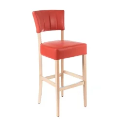 Sessio Tabouret Snack (assise +/- 65 Cm)|Tabouret De Bar (assise +/- 80 Cm)*BarSteffi 2 Tabouret snack matelassé en bois et synthétique