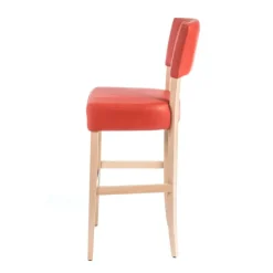 Sessio Tabouret Snack (assise +/- 65 Cm)|Tabouret De Bar (assise +/- 80 Cm)*BarSteffi 2 Tabouret snack matelassé en bois et synthétique