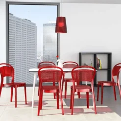 Chaise De Cuisine|Chaise De Salle à Manger*Bee Chaise moderne en polycarbonate