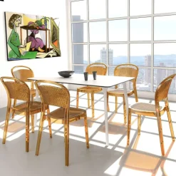 Chaise De Cuisine|Chaise De Salle à Manger*Bee Chaise moderne en polycarbonate