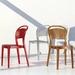 Chaise De Cuisine|Chaise De Salle à Manger*Bee Chaise moderne en polycarbonate