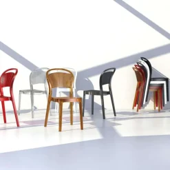Chaise De Cuisine|Chaise De Salle à Manger*Bee Chaise moderne en polycarbonate
